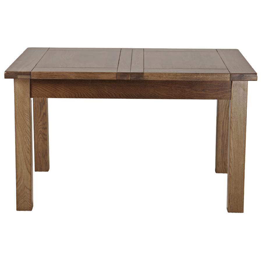 Sherwood Dark Solid Oak 1.32m/1.65m/1.98m Extending Dining Table